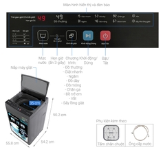 Máy giặt Casper 8.5 kg WT-85NG1
