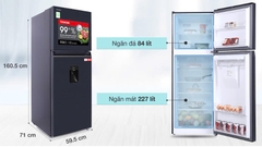 Tủ lạnh Toshiba 311L Inverter GR-RT395WE-PMV(06)-MG