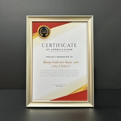 Khung Bằng Khen Màu Bạc 101B