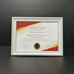 Khung Bằng Khen Hoa Văn Ngôi sao Đẹp 518TVS