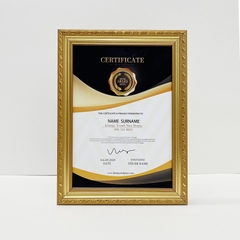 Khung Bằng Khen Giá Rẻ Màu Vàng Đồng 518V