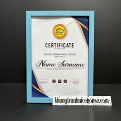 Khung bằng khen màu xanh da trời F1BLUE