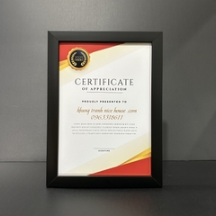 Khung Bằng Khen Giá Rẻ Màu Đen F2D