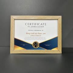 Khung Bằng Khen Màu Trắng F2GN