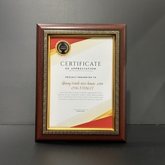 Khung Bằng Khen Nâu Hoa Văn F5HV