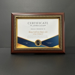 Khung Bằng Khen Nâu Hoa Văn F5HV