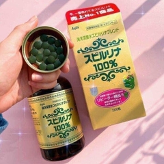 Viên Uống Tảo Xoắn Spirulina Hộp 2200 Viên Nội Địa Nhật Chính Hãng