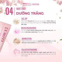 Kem Kích Trắng Body Nâng Tone Glow X3 Eikenbi 200gr