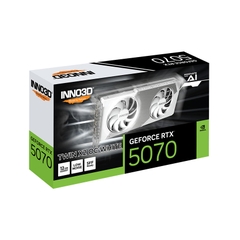 Card màn hình Inno3D Geforce RTX 5070 TWIN X2 OC WHITE/12GB GDDR7/192-bit/ DP+DP+DP+HDMI(N50702-12D7X-195064W) white