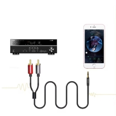 Cáp chuyển đổi VegGieg Audio 3.5mm ra 2 đầu RCA V-U318
