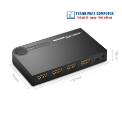 Bộ gộp HDMI 3 vào 1 ra hỗ trợ 3D 4K30hz Ugreen 40234