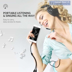 Cáp chia Audio 3.5mm ra 2 đầu 3.5mm Loa và Mic Ugreen 30620