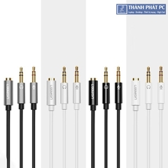Cáp Audio 3.5mm âm ra 2 đầu 3.5mm 1 Mic 1 loa Ugreen 20899