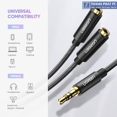 Cáp chia 2 cổng Audio 3.5mm dài 20cm Ugreen 70102