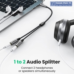 Cáp chia 2 cổng Audio 3.5mm dài 20cm Ugreen 50253