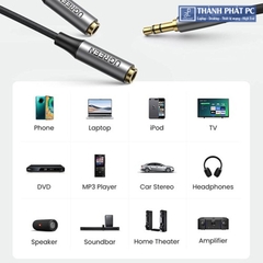 Cáp chia 2 cổng Audio 3.5mm dài 20cm Ugreen 50253