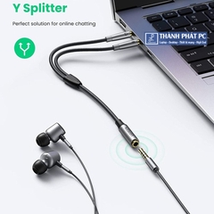 Cáp gộp Mic & Loa sang 3.5mm có Mic Ugreen 50255