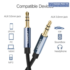 Cáp audio 3.5mm bọc dù dài 1m Ugreen 10685