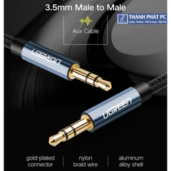 Cáp audio 3.5mm bọc dù dài 1m Ugreen 10685