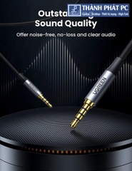 Cáp AUX 3.5mm 2 đầu TRRS 4 cực có mic dài 0,5m Ugreen 90591