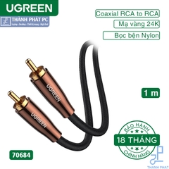 Cáp Audio Coaxial RCA to RCA dài 1M Ugreen 70684
