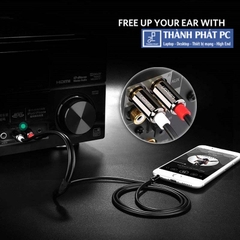 Cáp Audio 3.5mm to RCA dài 3m Ugreen 10590