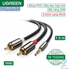 Cáp Audio 3.5mm to RCA dài 1,5m Ugreen 10583