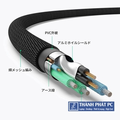 Cáp audio âm thanh 3.5mm ra 2 RCA dài 1m Ugreen 80845