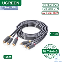Cáp  AV 3 RCA sang 3RCA dài 1.5m Ugreen 10524
