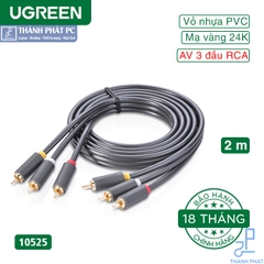 Cáp  AV 3 RCA sang 3RCA dài 2m Ugreen 10525