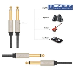 Cáp Audio 6.5mm bọc dù mạ vàng dài 5m Ugreen 10640