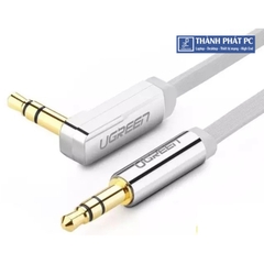 Cáp Audio 3.5mm 0.5m đầu bẻ góc 90 độ Ugreen 10756