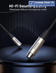 Cáp nối dài XLR 3pin âm dương bọc dù dài 3m Ugreen 20504