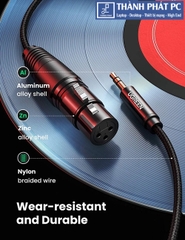Cáp Micro 3.5mm to XLR âm bọc Nylon dài 1m Ugreen 20763