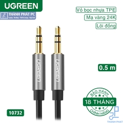 Cáp Audio 3.5mm dây tròn 0,5M Ugreen 10732
