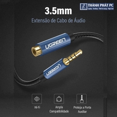 Cáp nối dài âm thanh AUX 3.5mm có Mic dài 2m Ugreen 40675