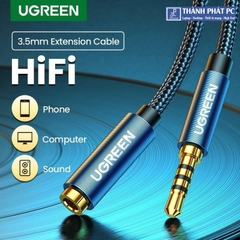 Cáp nối dài âm thanh AUX 3.5mm có Mic dài 2m Ugreen 40675