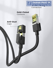 Cáp mạng Cat7 vỏ bọc Nylon 10Gbps dài 0,5m Ugreen 80420