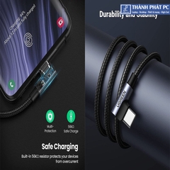 Cáp USB-A to USB Type-C bẻ góc 90 độ 0,5m Ugreen 20855