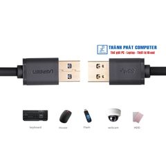 Cáp USB 3.0 hai đầu đực dài 2m Ugreen 10371
