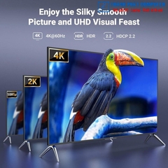 Bộ chia HDMI 2.0 từ 1 ra 4 cổng 4K60Hz Ugreen 90514