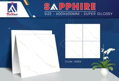 Gạch lát SHAPPHIRE 600X600mm super glossy