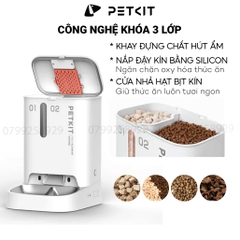 Máy Cho Chó Mèo Ăn Có Camera, Hai Ngăn Chứa Petkit Gemini YumShare Dual-Hopper