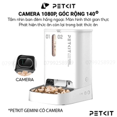 Máy Cho Chó Mèo Ăn Có Camera, Hai Ngăn Chứa Petkit Gemini YumShare Dual-Hopper