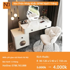 Bàn trang điểm BPNK Vip01-Trắng