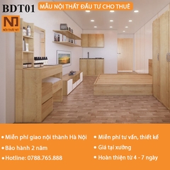 Bộ DTCT01 Trọn Bộ Nội Thất Căn Hộ Đầu Tư Cho Thuê Giá Rẻ