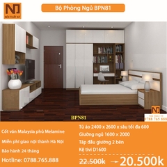Nội thất phòng ngủ thiết kế BPN81