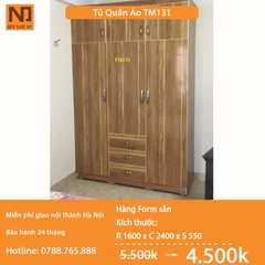 Tủ Quần Áo Hàng Form Sẵn TM136