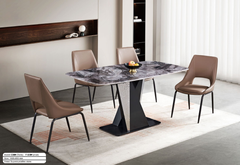 Bộ bàn ăn mặt đá nhập khẩu cao cấp C08- Nội thất Quảng Nam