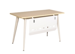 Bàn làm việc nhân viên chân sắt yếm tôn LUX120SYC10 - LUX120YC10 - LUX140YC10 - LUX160YC10